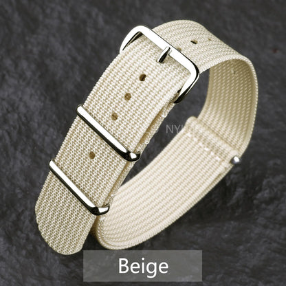 Ribbed Nylon Watch