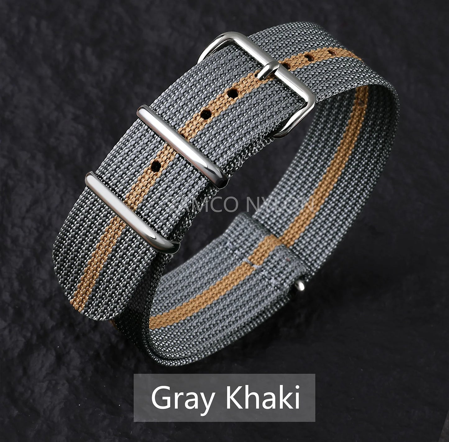 Ribbed Nylon Watch
