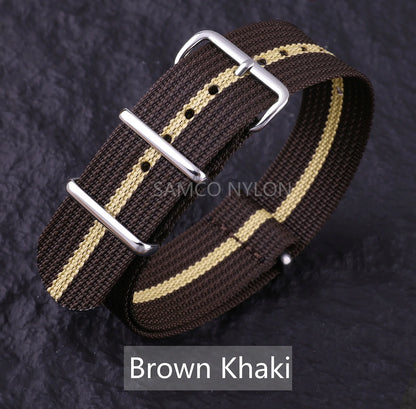 Ribbed Nylon Watch