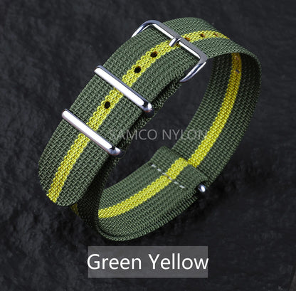 Ribbed Nylon Watch
