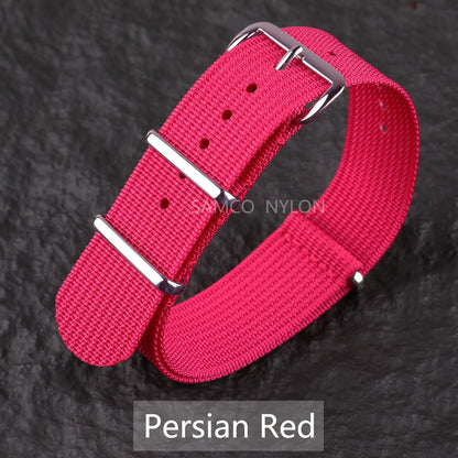 Ribbed Nylon Watch