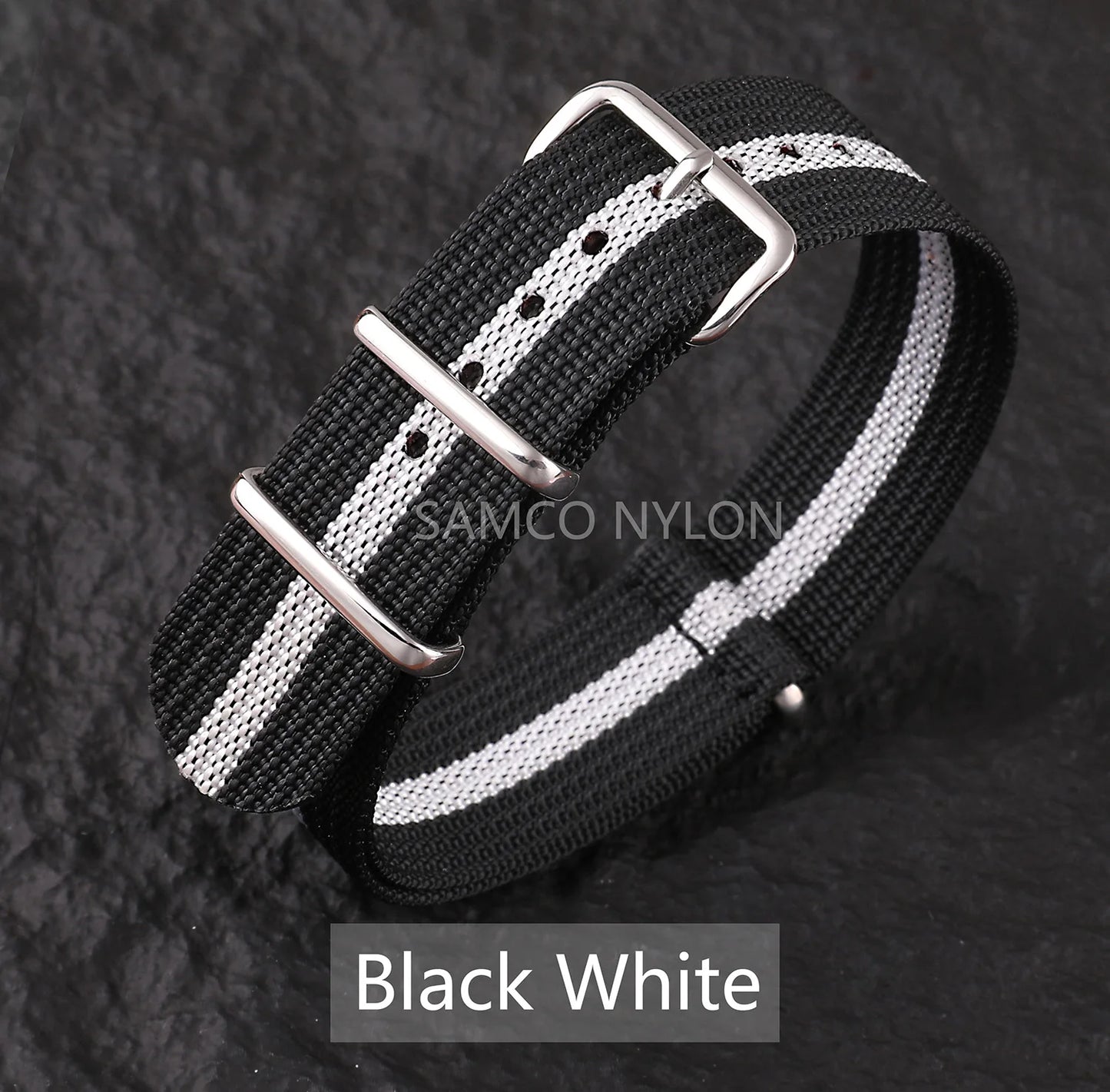 Ribbed Nylon Watch
