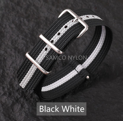 Ribbed Nylon Watch