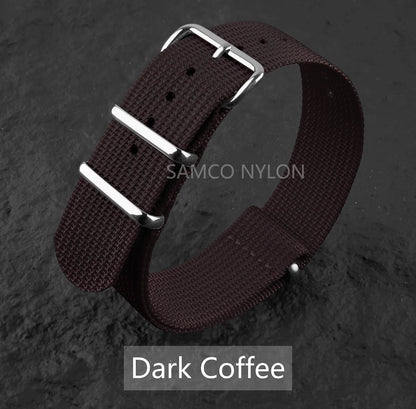 Ribbed Nylon Watch