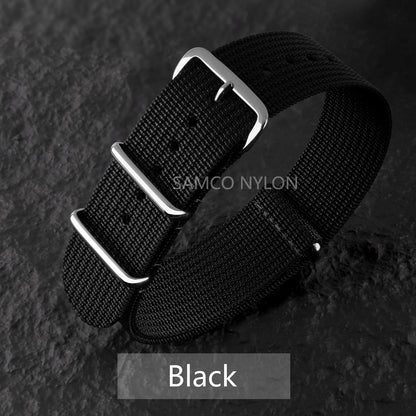 Ribbed Nylon Watch